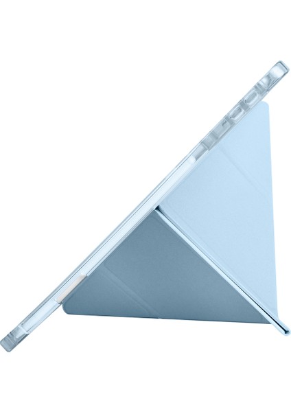 Honor Pad V9 Uyumlu Kılıf Üçe Katlanan Kalem Bölmeli Standlı Tablet Kılıfı Uyandırma Özellikli modelleri