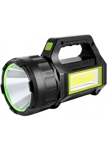 PS-T95 30W Uzun Menzilli Solar Panelli Powerbank+ USB Çıkış S.o.s Lu Ultra Güçlü Ledli Şarjlı Feneri ( Lisinya )