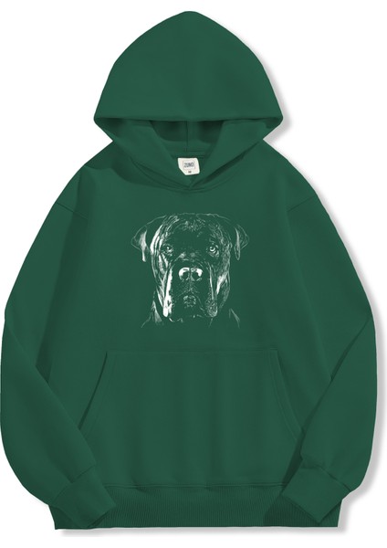 Unisex Sweatshirt Oversize Hoodie Dog Sketch fırsatları