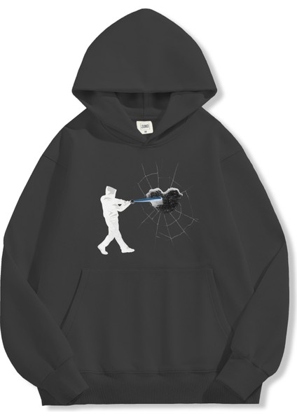 Unisex Sweatshirt Oversize Hoodie Break The Wall fırsatları