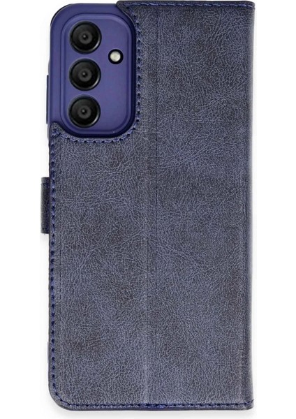 Samsung Galaxy M15 Kılıf Trend S Plus Kapaklı Kılıf - Lacivert