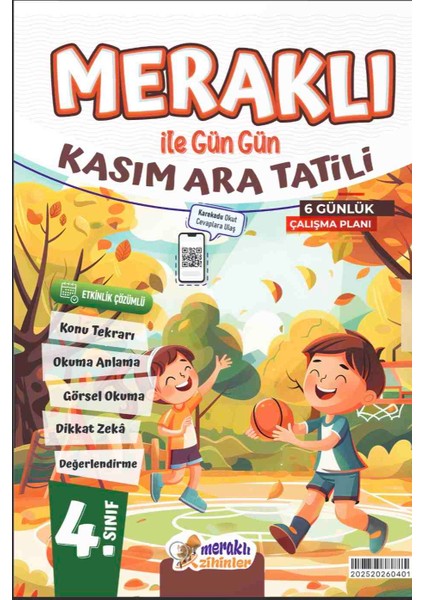 4.sınıf Meraklı Ile Gün Gün Kasım Ara Tatili Kitabı