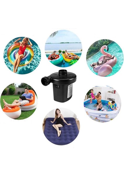 Elektrikli Hava Pompası Şişme Yatak - Lastik - Vakumlu Poşet Hava Kompresörü ( Lisinya )