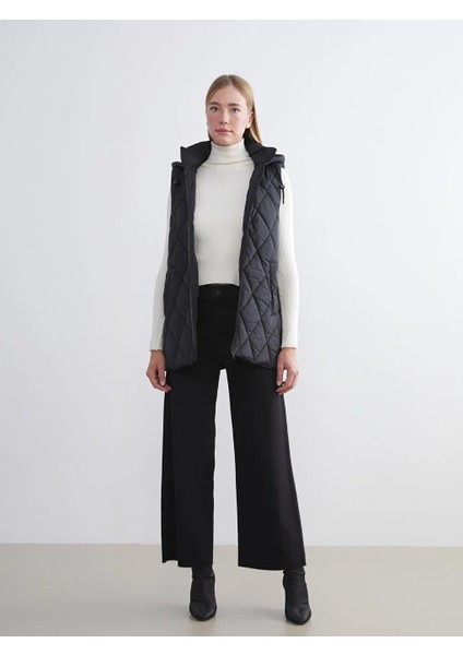 Kapüşonlu Kapitone Kadın Şişme Yelek (W5) fiyatları