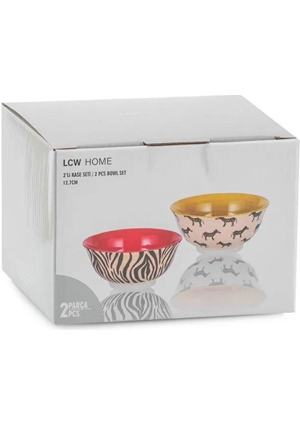 Baskılı Porselen Kase 2'li 12 cm (W5) fırsatları