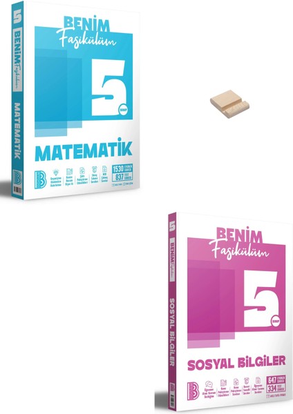 5. Sınıf Benim Fasikülüm Matematik ve Sosyal Bilgiler + Telefon Standı