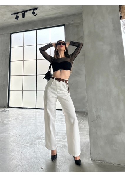 Beli Kemerli Keten Pantolon fırsatları