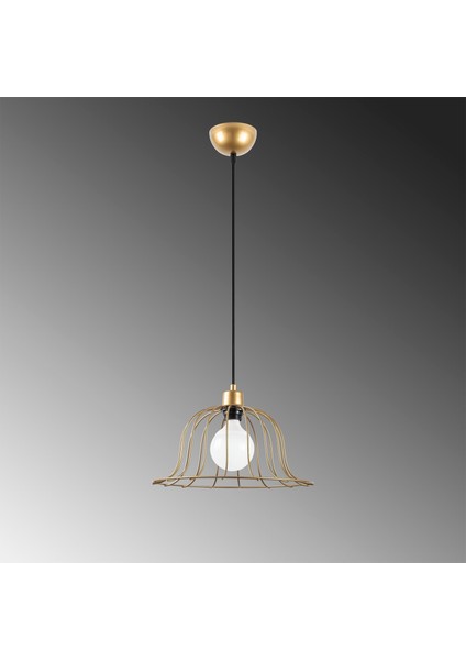 Boey Tekli Tel Sarkıt Avize Parlak Gold, Modern Dekoratif Metal Lamba BOEY-11391 indirimleri