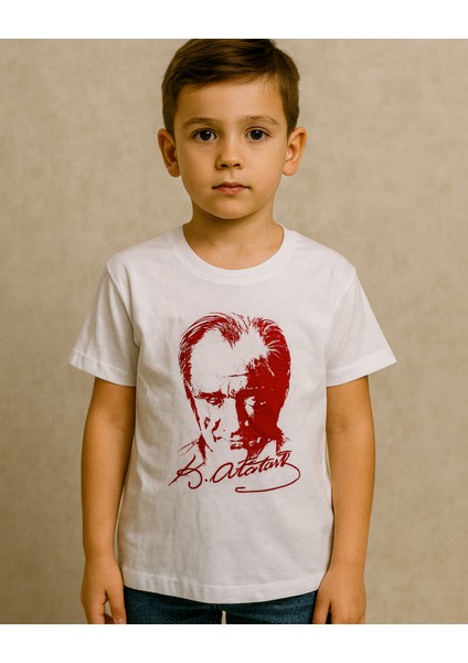 Atatürk Baskılı Çocuk Tshirt