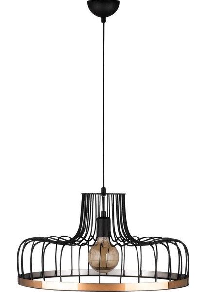 Beyso Tekli Tel Sarkıt Avize Siyah, Modern Dekoratif Metal Lamba BEYSOR-MR-769 fiyatları