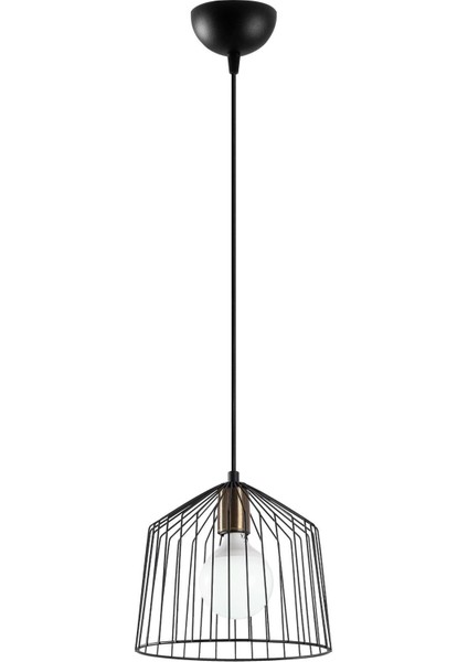 Cat Tekli Tel Sarkıt Avize Siyah, Modern Dekoratif Metal Lamba CAT-12045 indirimleri