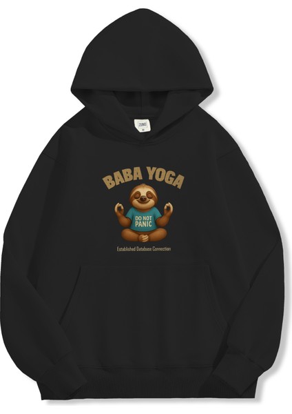 Unisex Sweatshirt Oversize Hoodie Baba Yoga fırsatları