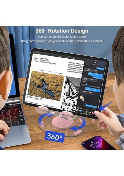 PM-24571 Q16 360 Derece Hareketli Şeffaf Ipad Tablet ve Telefon Tutucu Stand modelleri