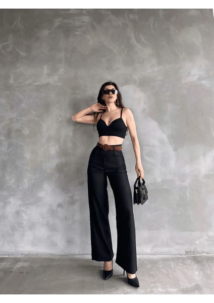 Beli Kemerli Keten Pantolon indirimleri