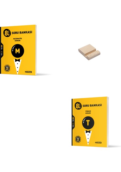 Lgs 8. Sınıf Uzman Matematik ve Türkçe Soru Bankası Yeni + Telefon Standı