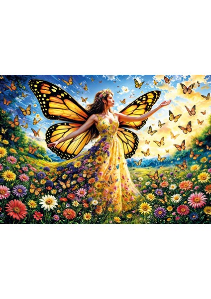 Lady Butterfly 500 Parça Puzzle fiyatları
