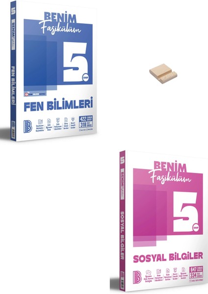 5. Sınıf Benim Fasikülüm Fen Bilimleri ve Sosyal Bilgiler + Telefon Standı