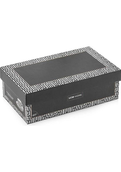 Geometrik Desenli 2 Kişilik Porselen Kahve Fincan Takımı 90 ml (W5) fırsatları