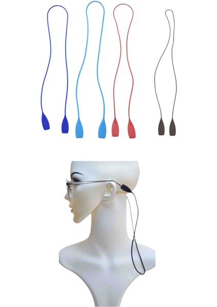 Yetişkin Slikon Gözlük Ipi 5 Renk