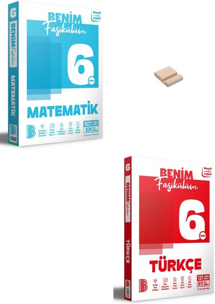6. Sınıf Benim Fasikülüm Matematik ve Türkçe + Telefon Standı