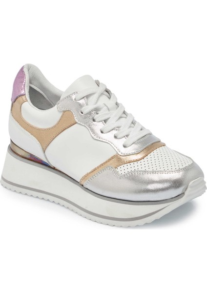 Beyaz Hakiki Deri Kadın Sneaker - K24I1AY67119-Q0S