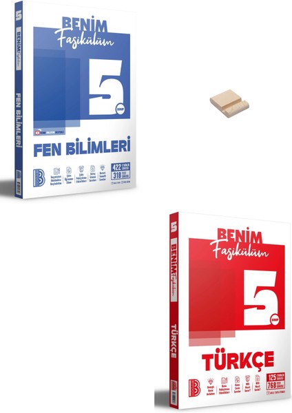 5. Sınıf Benim Fasikülüm Fen Bilimleri ve Türkçe + Telefon Standı