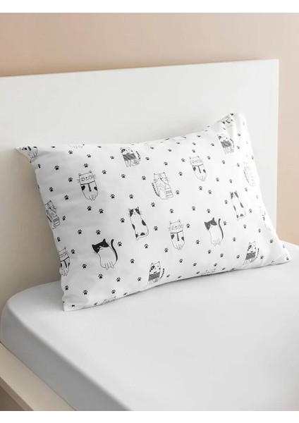 Kedi Baskılı Tek Kişilik Nevresim Seti (W5) modelleri