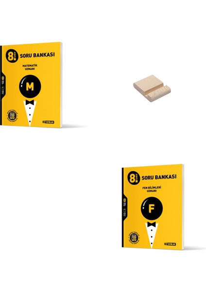 Lgs 8. Sınıf Uzman Matematik ve Fen Bilimleri Soru Bankası Yeni + Telefon Standı