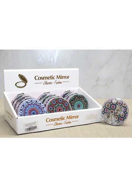 Mandala Desenli Hareketli Sulu El Aynası ALK4584 - Lisinya