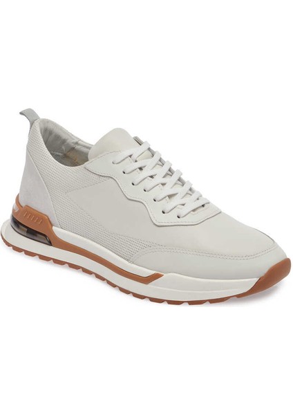 Beyaz Hakiki Deri Erkek Sneaker - E24I1AY56619-A26 indirimleri