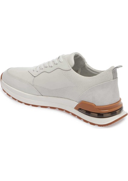 Beyaz Hakiki Deri Erkek Sneaker - E24I1AY56619-A26