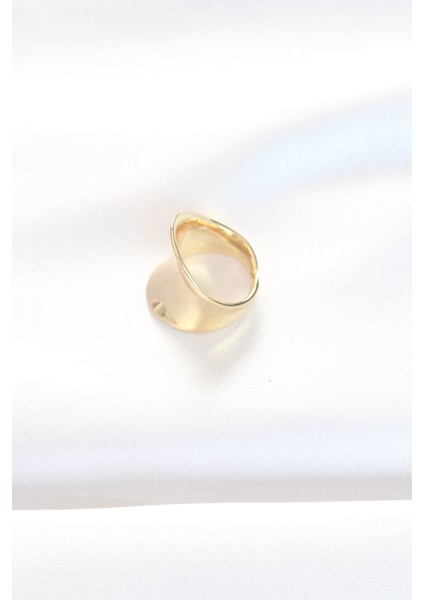 Gold Renk Ayarlanabilir Kavisli Ayna Yüzük - Lisinya modelleri