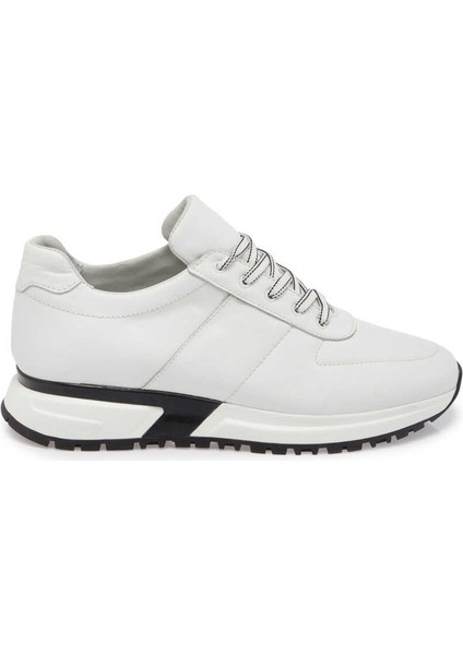 Beyaz Hakiki Deri Erkek Sneaker - E24I1AY56617-A26