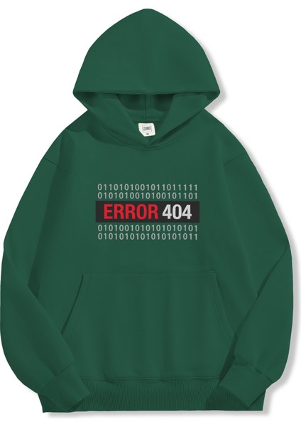 Unisex Sweatshirt Oversize Hoodie Error 404 fırsatları
