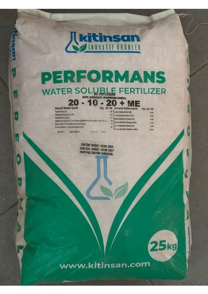 Performance 20-10-20 + Me Npk Gübresi 25 kg