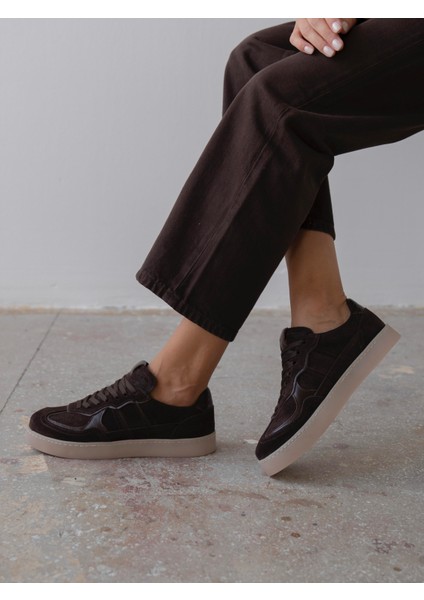 Almir Kahve Süet Hakiki Süet Kadın Spor Ayakkabi fırsatları