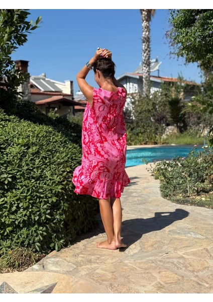 MLN16165 Viskon Alanya Elbise fiyatları