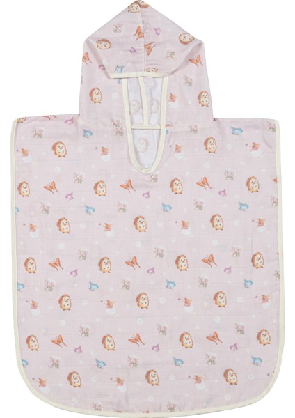 %100 Pamuk Muslin Bebek Panço – Kapüşonlu 12-24 Ay Büyülü Bahçe Koleksiyonu modelleri
