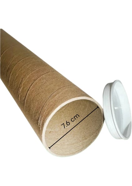 Postüp Karton Silindir Kutu - Ambalaj (125 x 7,6 Cm) Kapaklı modelleri