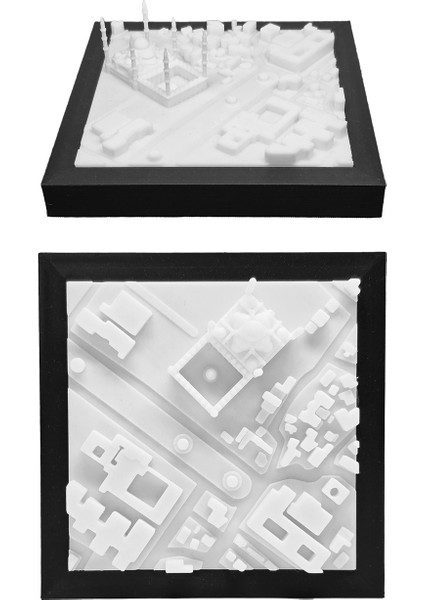 Türkiye Istanbul Sultanahmet Camii Minyatür Duvar ve Masa Dekorasyonu Üç Boyutlu Mini Tablo