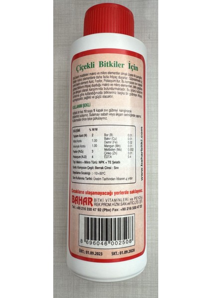 Bitki Besinleri Çiçekli Bitkiler Için fiyatları