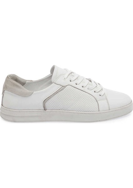 Beyaz Hakiki Deri Erkek Sneaker - E24I1AY56636-A26