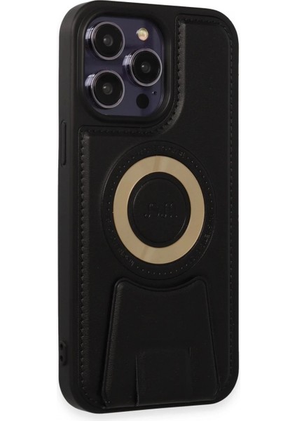 iPhone 14 Pro Kılıf Merkür Magneticsafe Standlı Kapak - Siyah fiyatları