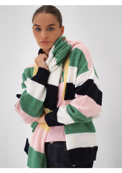 Kadın Sarı Yumuşak Dokulu Regular Fit Hırka