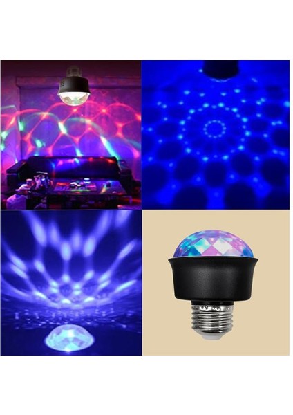 Ledx AL-KX6882 Mini 360 Derece LED 3.3 Watt E27 Duy Rgb Disko Lamba fiyatları