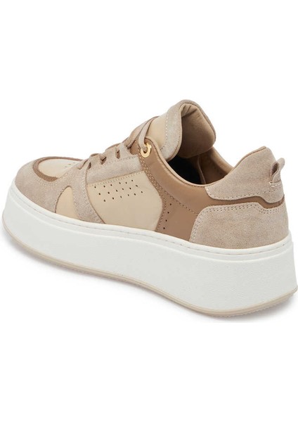 Vizon Hakiki Deri Kadın Sneaker - K24I1AY67133-A02