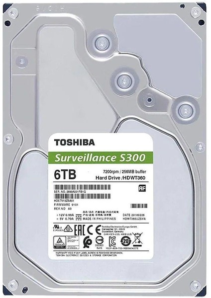 S300 Seri Güvenlik Disk 6tb (HDWT860UZSVA) modelleri