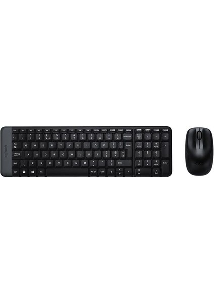 Logitech MK220 Q Tr Siyah Kablosuz Klavye Mouse Set