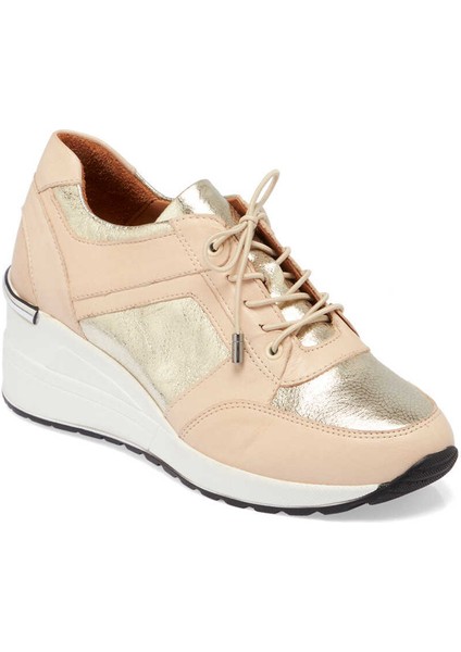 Bej Hakiki Deri Kadın Sneaker - K24I1AY67144-A25 indirimleri