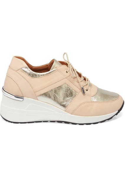 Bej Hakiki Deri Kadın Sneaker - K24I1AY67144-A25